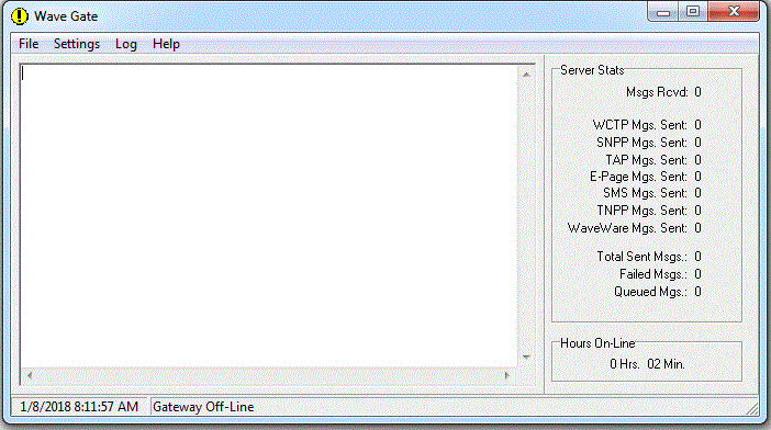 Wave Gate Server Screenshot
